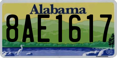 AL license plate 8AE1617