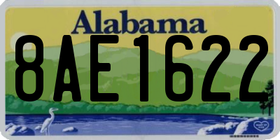 AL license plate 8AE1622