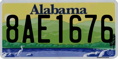 AL license plate 8AE1676