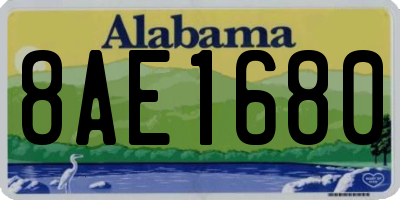 AL license plate 8AE1680