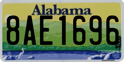 AL license plate 8AE1696