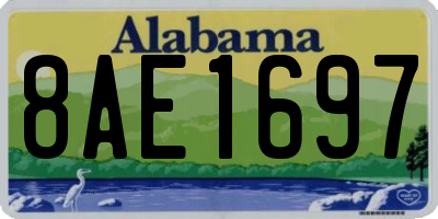 AL license plate 8AE1697