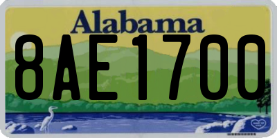AL license plate 8AE1700