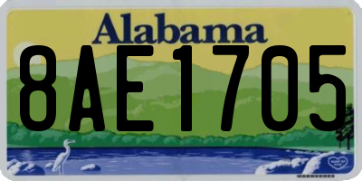 AL license plate 8AE1705