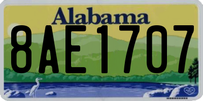 AL license plate 8AE1707