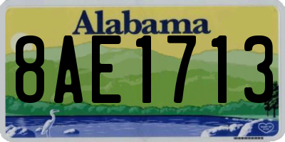 AL license plate 8AE1713