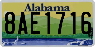 AL license plate 8AE1716