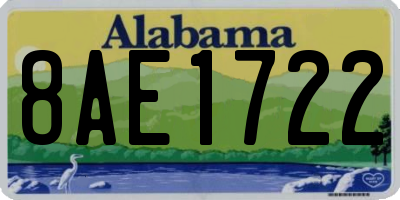 AL license plate 8AE1722