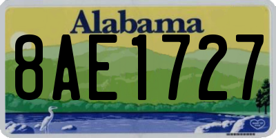 AL license plate 8AE1727