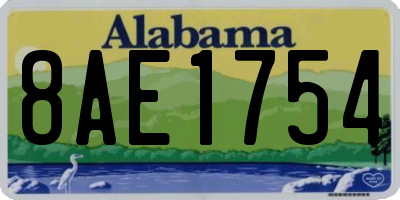 AL license plate 8AE1754