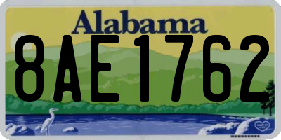 AL license plate 8AE1762