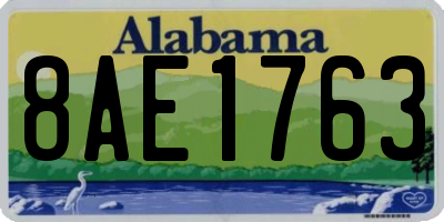 AL license plate 8AE1763
