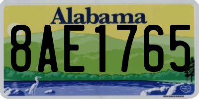 AL license plate 8AE1765