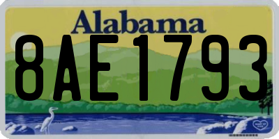AL license plate 8AE1793