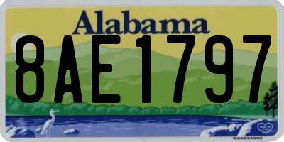 AL license plate 8AE1797