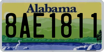 AL license plate 8AE1811