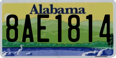 AL license plate 8AE1814