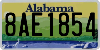 AL license plate 8AE1854