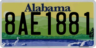 AL license plate 8AE1881