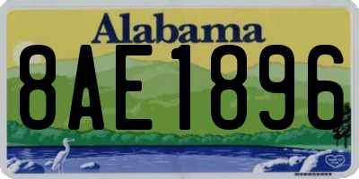 AL license plate 8AE1896