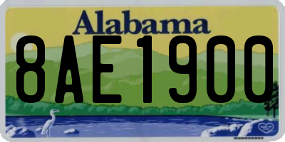 AL license plate 8AE1900