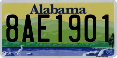 AL license plate 8AE1901