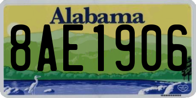 AL license plate 8AE1906