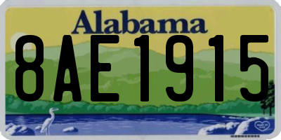 AL license plate 8AE1915