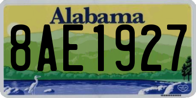AL license plate 8AE1927