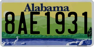 AL license plate 8AE1931
