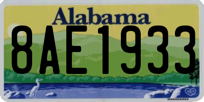 AL license plate 8AE1933