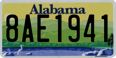 AL license plate 8AE1941