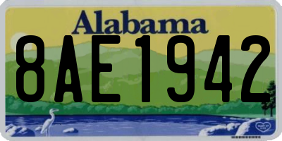 AL license plate 8AE1942