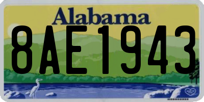 AL license plate 8AE1943