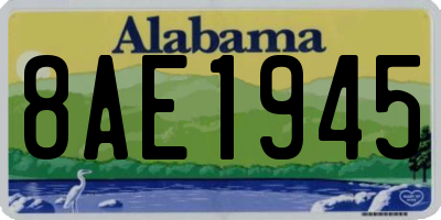 AL license plate 8AE1945