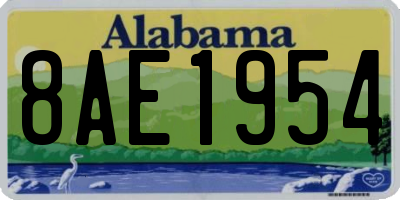 AL license plate 8AE1954