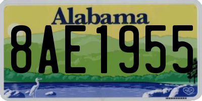 AL license plate 8AE1955