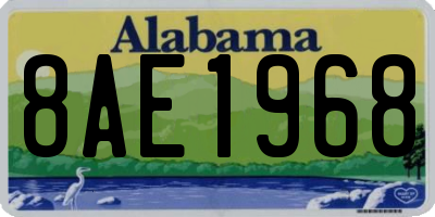 AL license plate 8AE1968