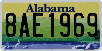 AL license plate 8AE1969
