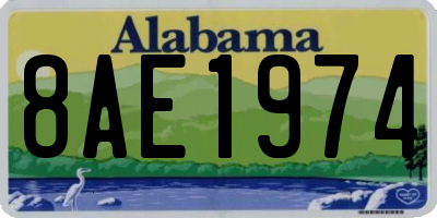 AL license plate 8AE1974