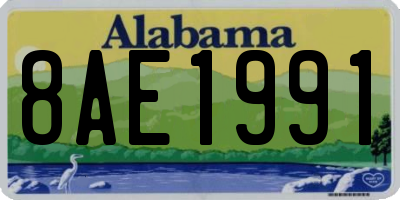 AL license plate 8AE1991