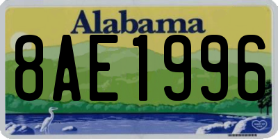 AL license plate 8AE1996