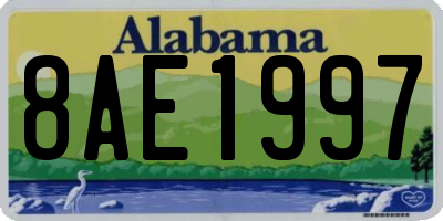 AL license plate 8AE1997
