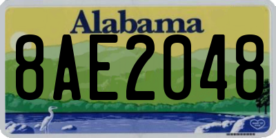 AL license plate 8AE2048