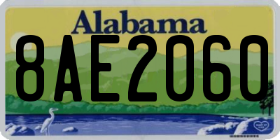 AL license plate 8AE2060