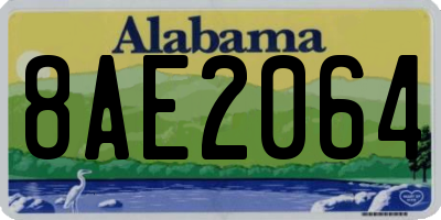 AL license plate 8AE2064