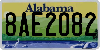 AL license plate 8AE2082