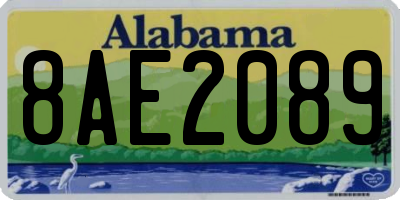 AL license plate 8AE2089