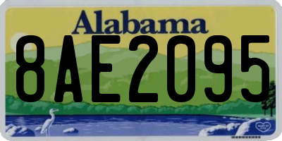 AL license plate 8AE2095