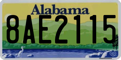 AL license plate 8AE2115